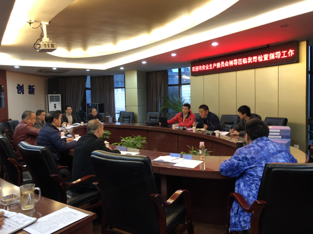 市安全生產委員會蒞臨集團公司檢查指導安全生產工作