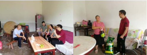 集團公司黨委書記、董事長周燕賓一行到栗子村開展脫貧幫